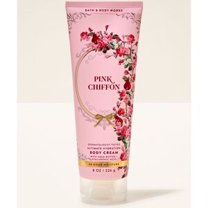 Bath & Body Works Pink Chiffon Floral Body Cream 8oz NEW RARE